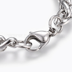 Tarnish Resistant 304 Stainless Steel Wheat Chain Bracelets&nbsp;BJEW-P239-03B