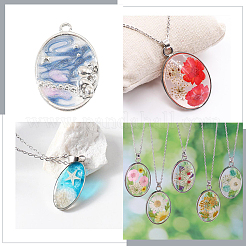 20Pcs 304 Stainless Steel Open Back Bezel Pendants&nbsp;PALLOY-BBC00012