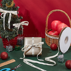20M Cotton Merry Christmas Printed Ribbons&nbsp;SRIB-WH0011-237