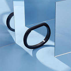 1Pc 304 Stainless Steel Grooved Bangles&nbsp;FIND-UN0002-08