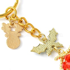 Christmas Woven Glass Keychains&nbsp;KEYC-MZ00017-01