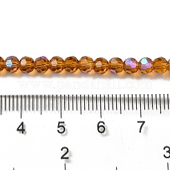 Electroplate Transparent Glass Beads Strands&nbsp;EGLA-A035-T4mm-L04
