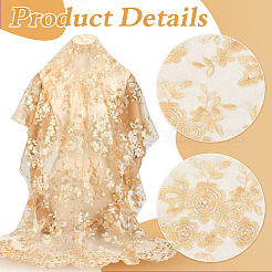 Polyester Embroidery Fabric&nbsp;DIY-WH0740-46B