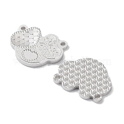 Rhodium Plated 925 Sterling Silver Charms&nbsp;STER-C003-10P
