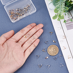 80Pcs 4 Color 304 Stainless Steel Ice Pick Pinch Bails&nbsp;STAS-UN0023-96