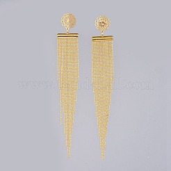 Brass Ball Chains Dangle Earrings&nbsp;EJEW-JE03536