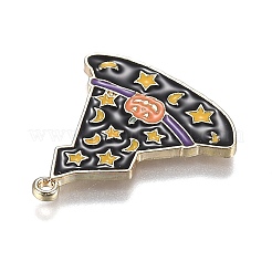 Halloween Theme Witch Hat Alloy Enamel Pendants&nbsp;ENAM-J649-11LG-02