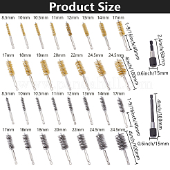 30Pcs 30 Styles Stainless Steel Bore Brush&nbsp;FIND-DL0001-02