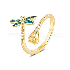 Brass Enamel Cuff Open Rings&nbsp;WG9C057-02