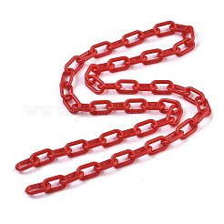 Handmade Opaque Acrylic Paperclip Chains&nbsp;X-KY-S166-002E