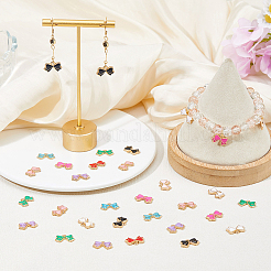 80Pcs 8 Colors Alloy Enamel Pendants&nbsp;ENAM-DC0001-94