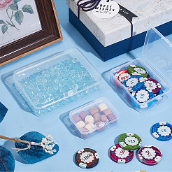 12Pcs 3 Styles Transparent Plastic Storage Boxes&nbsp;CON-BC0007-35