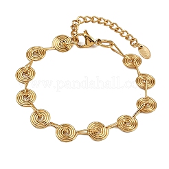 304 Stainless Steel Link Chain Bracelets for Women&nbsp;BJEW-Z143-26G