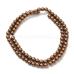 Electroplate Synthetic Magnetic Hematite Beads Strands&nbsp;G-E602-01