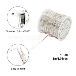 Round Copper Wire Copper Beading Wire for Jewelry Making&nbsp;CWIR-F001-S-0.8mm