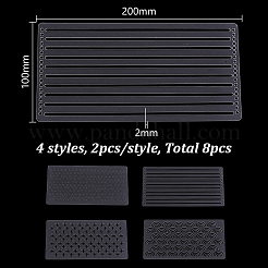 8Pcs Transparent Acrylic Templates&nbsp;DIY-HY0003-28