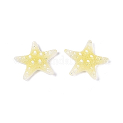 Transpant Resin & Paillette Decoden Cabochons&nbsp;CRES-Q222-01D