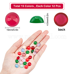 Translucent Resin Cabochons&nbsp;RESI-SC0001-38B
