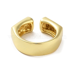 Rack Plating Brass Cuff Rings&nbsp;RJEW-D025-04G
