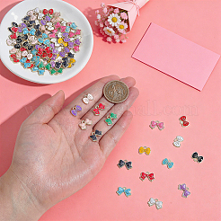 90Pcs 15 Styles Alloy Enamel Charms&nbsp;ENAM-WR0001-23