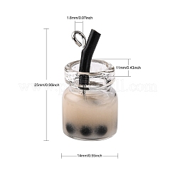 Glass Bottle Pendants&nbsp;X-CRES-S359-01B
