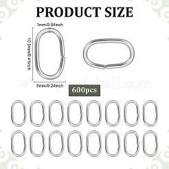 600Pcs 201 Stainless Steel Quick Link Connectors&nbsp;STAS-ME0002-34