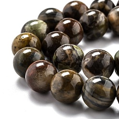 Round Natural Ocean Agate/Ocean Jasper Beads Strands&nbsp;G-O199-02C