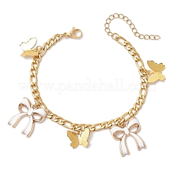 304 Stainless Steel Figaro Chains Bracelets&nbsp;BJEW-JB11604-03
