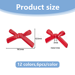 72Pcs 12 Colors Zinc Alloy Beads&nbsp;FIND-DC0008-15