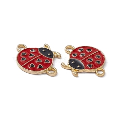 Alloy FireBrick Enamel Connector Charms&nbsp;FIND-A024-07G