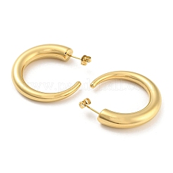 Ion Plating(IP) 304 Stainless Steel Round Stud Earrings&nbsp;EJEW-E288-03G