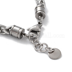Halloween Skull Natural & Synthetic Mixed Gemstone Beaded Bracelets with 201 Stainless Steel Lobster Claw Clasps&nbsp;BJEW-Q334-13