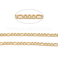 3.28 Feet Ion Plating(IP) 304 Stainless Steel Figaro Chains&nbsp;X-CHS-H007-30G