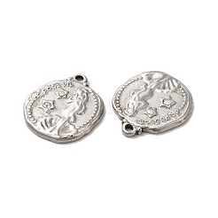 304 Stainless Steel Pendants&nbsp;STAS-A080-19P