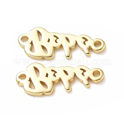 Eco-Friendly Rack Plating Brass Connector Charms&nbsp;KK-F845-07G