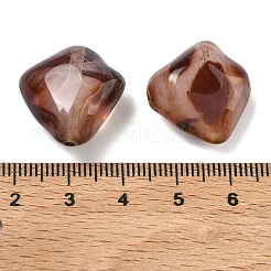 Opaque Acrylic Imitation Leopard Print Beads&nbsp;OACR-B052-01