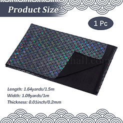 1M Fish Scale Pattern Spandex Fabrics&nbsp;DIY-CY0003-51A