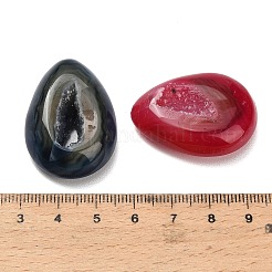 Teardrop Natural Druzy Geode Agate Ornament&nbsp;G-F833-V01-01