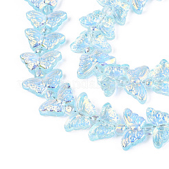 Transparency Electroplate Glass Beads Strands&nbsp;GLAA-T023-39A-06