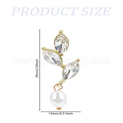 1 Pair Brass Stud Earrings&nbsp;EJEW-LP0007-081