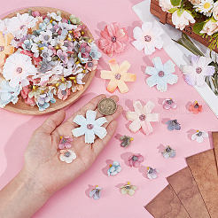 170Pcs 17 Styles Handmade Silk Cloth Flower&nbsp;AJEW-PH0006-58