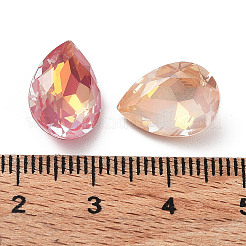 Electroplate K9 Glass Rhinestone Cabochons&nbsp;RGLA-M016-B02-AM