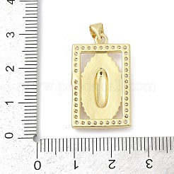 Brass Micro Pave Cubic Zirconia Pendants&nbsp;KK-D317-128G