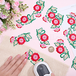 12Pcs Polyester Cotton Computerized Embroidery Thread Iron on Sew On Patches&nbsp;PATC-HY0002-09A