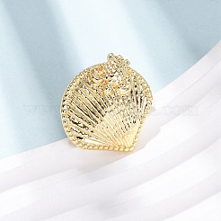 Ocean Brass Cuff Open Rings&nbsp;LS-RJEW-Z129-01G-01