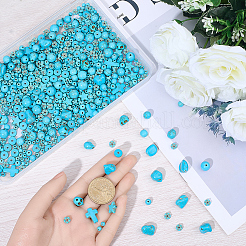 789Pcs 11 Styles Dyed Synthetic Turquoise Beads&nbsp;TURQ-BM0001-03