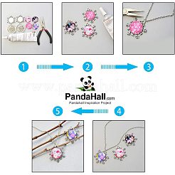 Flatback Glass Cabochons for DIY Projects&nbsp;GGLA-PH0004-27B