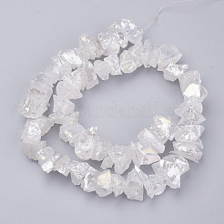 Electroplated Natural Quartz Crystal Bead Strands&nbsp;X-G-F336-06A
