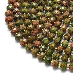 Natural Unakite Beads Strands&nbsp;G-P573-A04-01