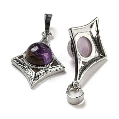 Natural Amethyst Pendants&nbsp;X-G-P517-03P-03